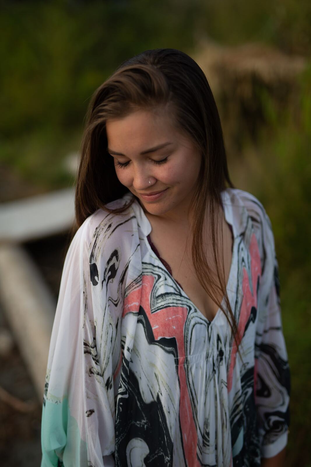 Chelsea by the Lake story frame 5: A 2019 portrait archive story with hat light, dusk water, travel warmth and easygoing lake-edge atmosphere.