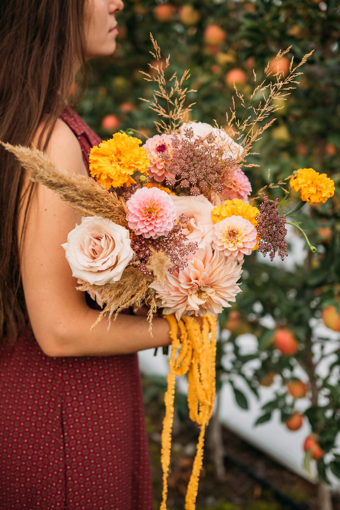 Bailley of Gems & Stems corporate story frame 6: Brand photography for Bailley of Gems & Stems in Oliver, BC, with flowers, owner portraits, Eastside signage, shop details and warm maker-led business imagery..