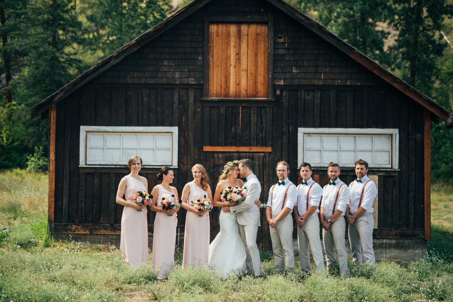 Brooke and Dave weddings story frame 11: A Fintry wedding at LaCasa Lakeside Resort, with a heart-opening ceremony, Okanagan Lake context and a danced-out ceremony exit..