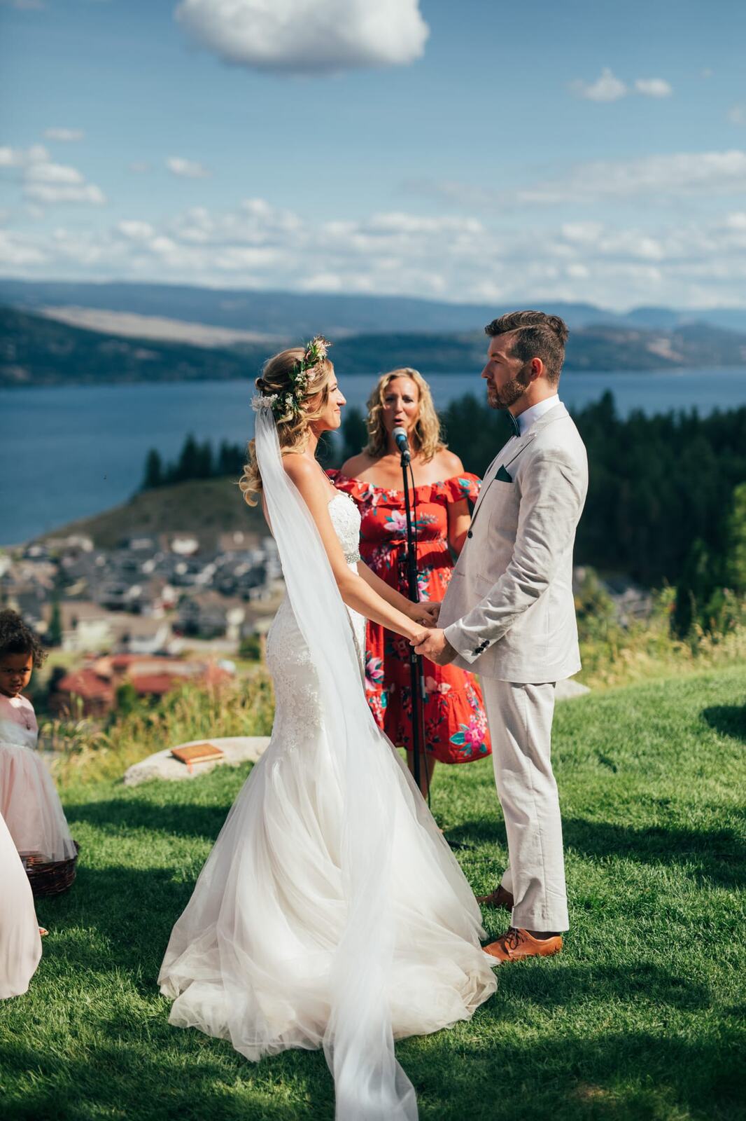 Brooke and Dave weddings story frame 19: A Fintry wedding at LaCasa Lakeside Resort, with a heart-opening ceremony, Okanagan Lake context and a danced-out ceremony exit..