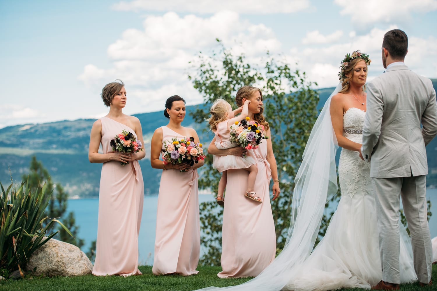Brooke and Dave weddings story frame 23: A Fintry wedding at LaCasa Lakeside Resort, with a heart-opening ceremony, Okanagan Lake context and a danced-out ceremony exit..