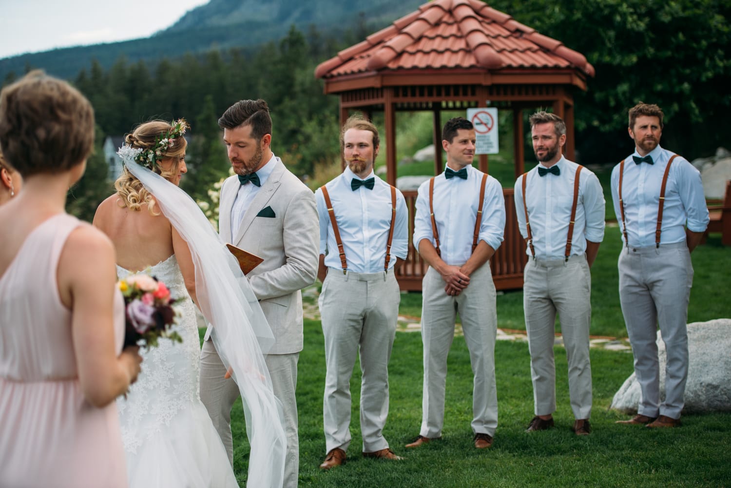 Brooke and Dave weddings story frame 24: A Fintry wedding at LaCasa Lakeside Resort, with a heart-opening ceremony, Okanagan Lake context and a danced-out ceremony exit..