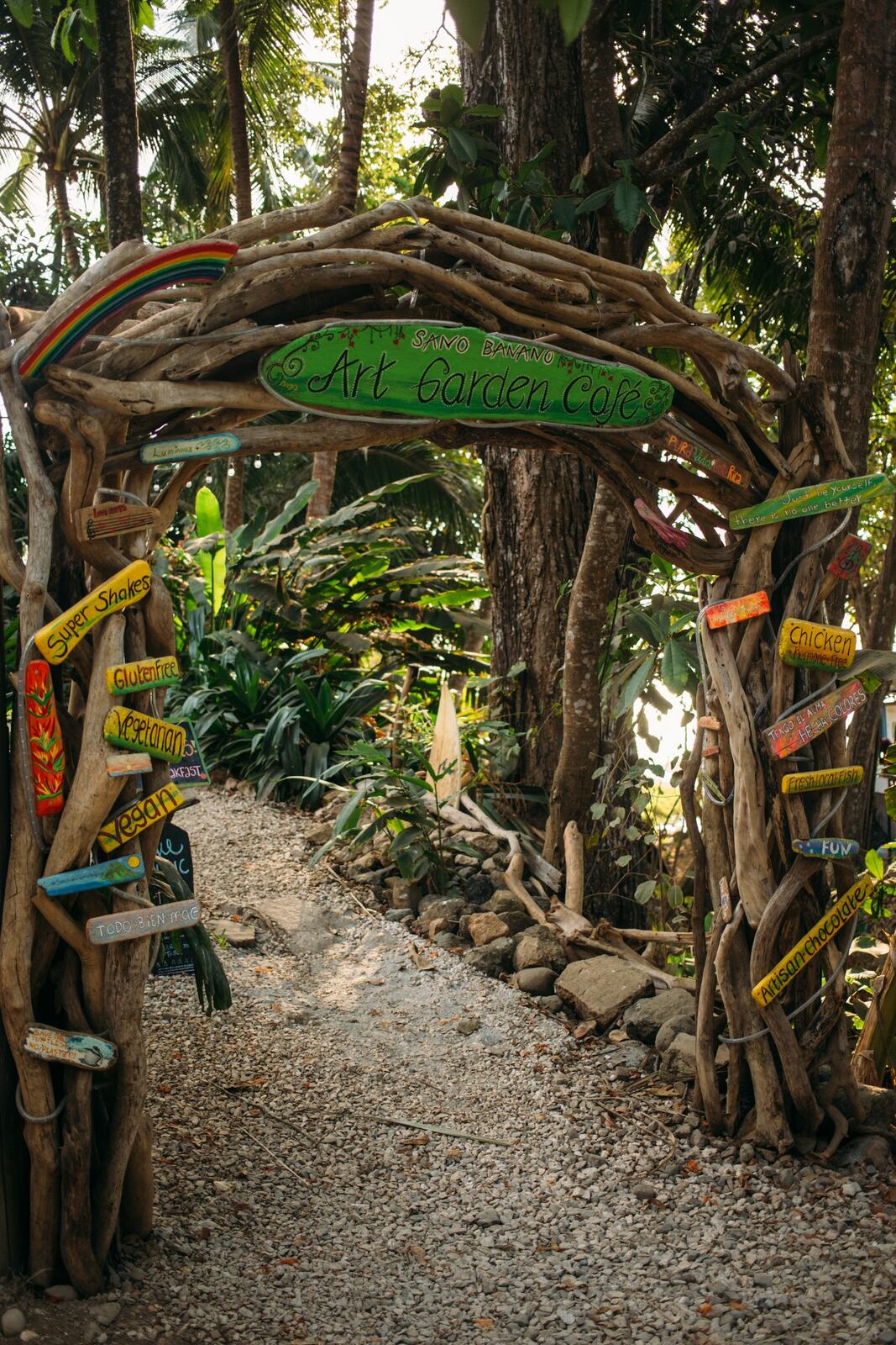Jungle path arch in Costa Rica