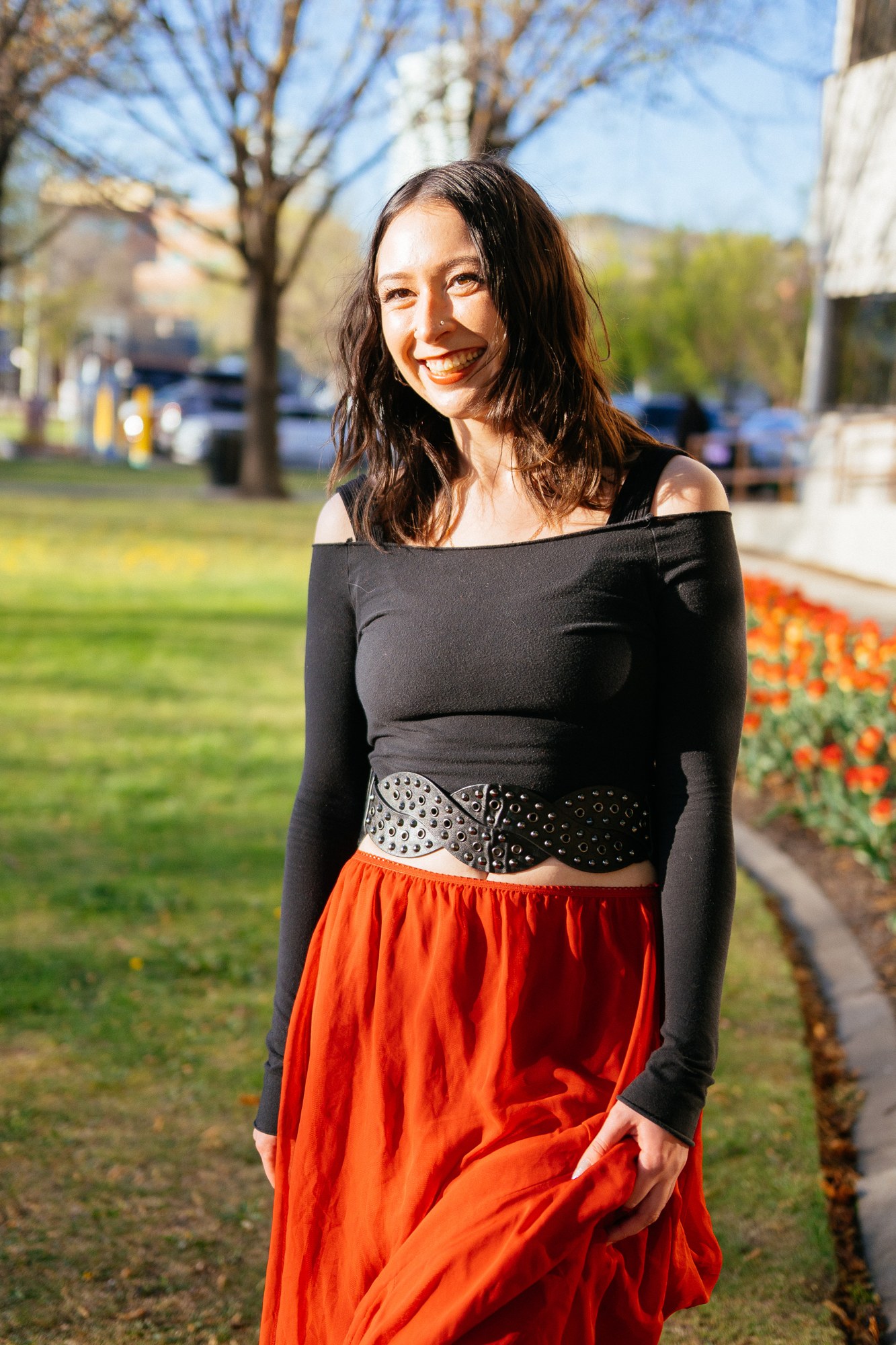 Abby — Red Skirt.