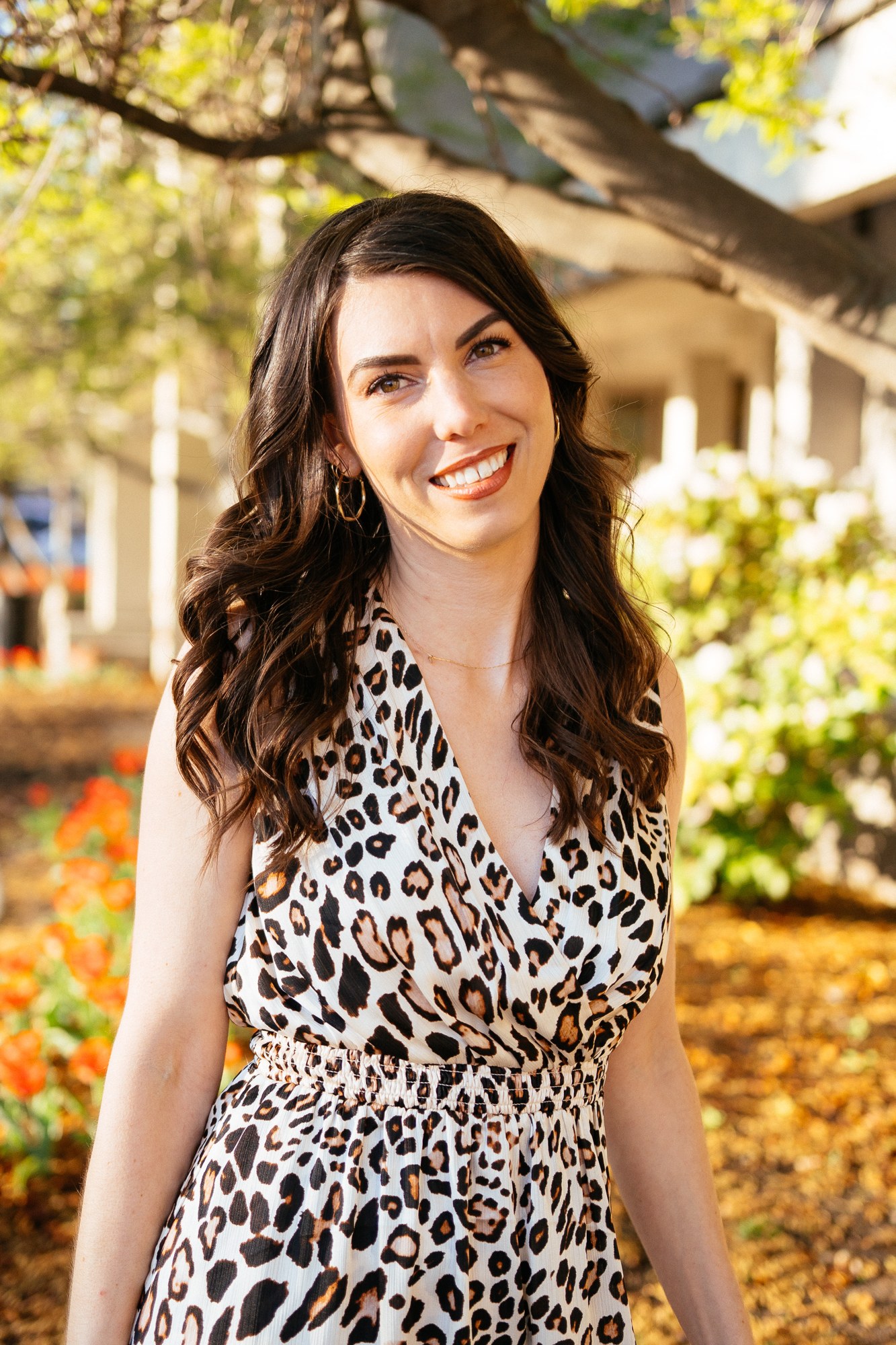 Lindsay — Leopard Dress.