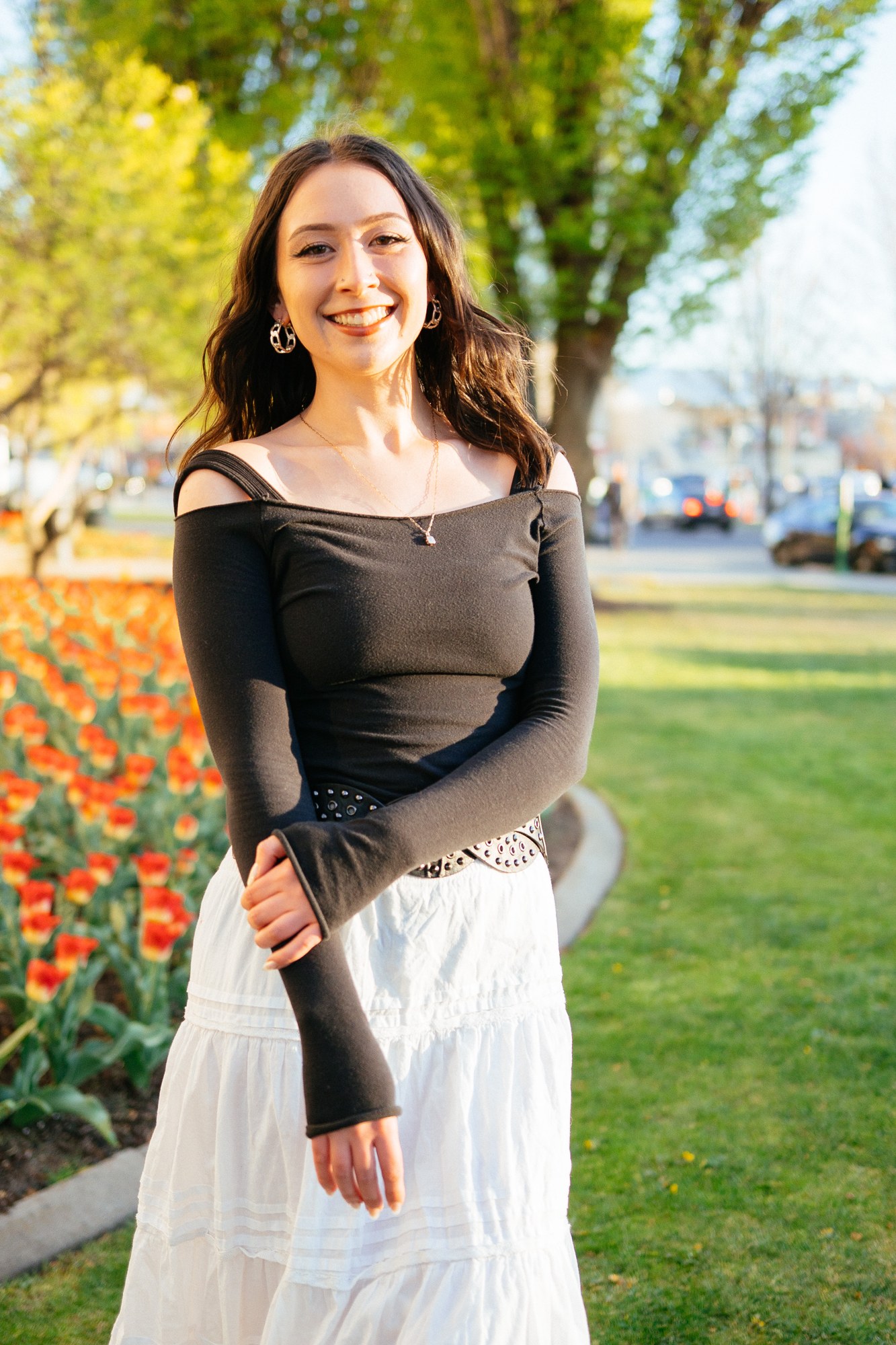 Abby — White Skirt.