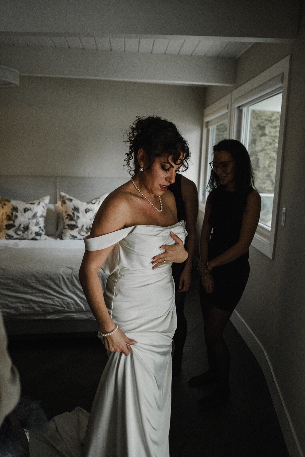 Giuliana and Olando weddings story frame 10: An outdoor wedding at Love Reins Ranch in Lake Country, with Upper Mission getting-ready moments, horses nearby, and Italian and Jamaican family texture..