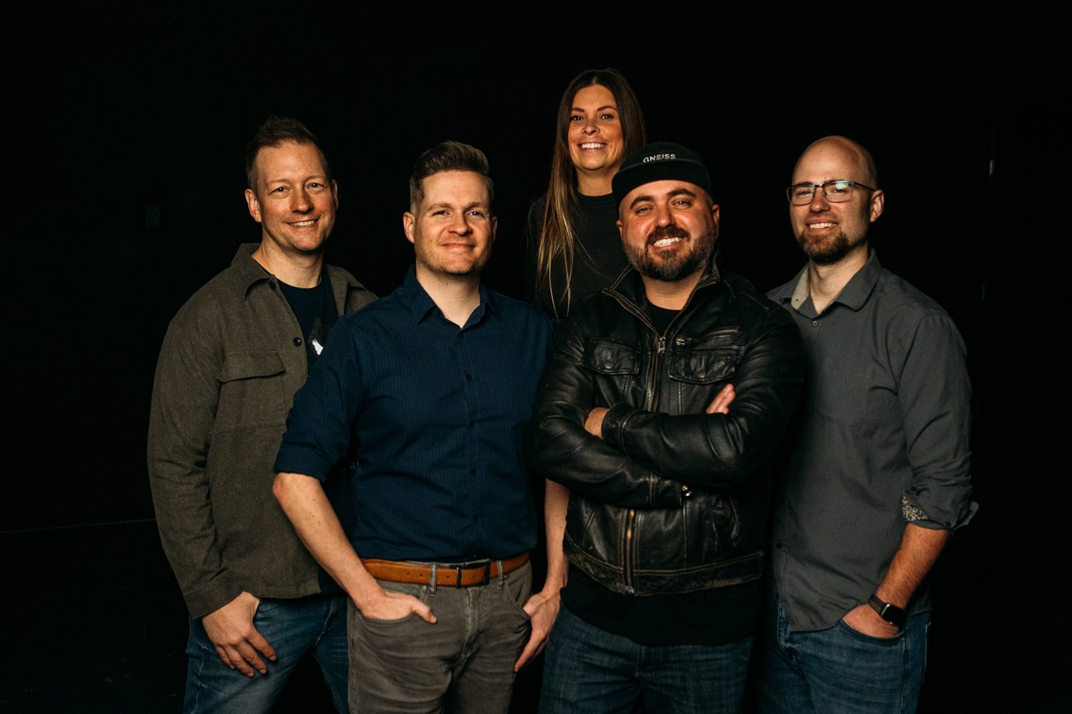 Gneiss Band Portraits corporate story frame 29: Band portraits and music-adjacent campaign imagery with several setups and a darker editorial mood..