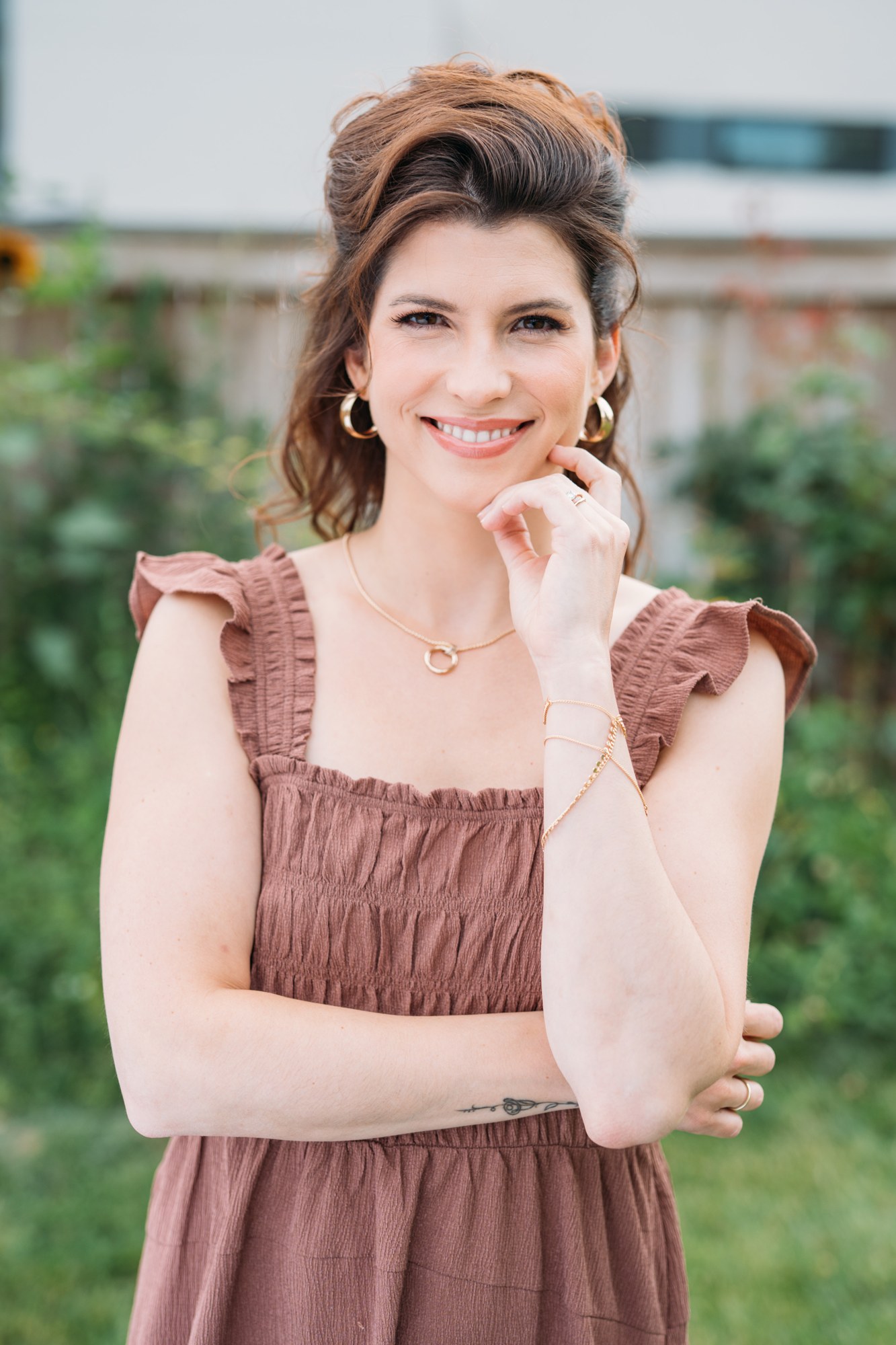 Marie — - Look 1, Garden Wall - Standing.