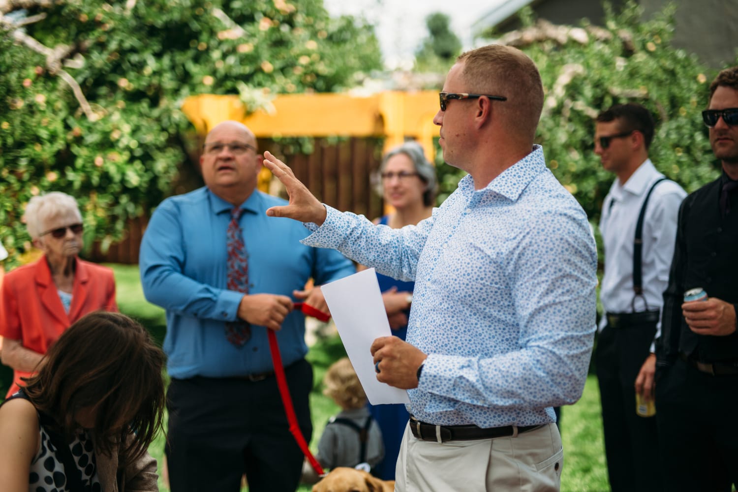 Hannah and Max weddings story frame 15: A sweet private backyard wedding in Kamloops, with family closeness, friend energy, weather and detail moments that make the archive feel alive..