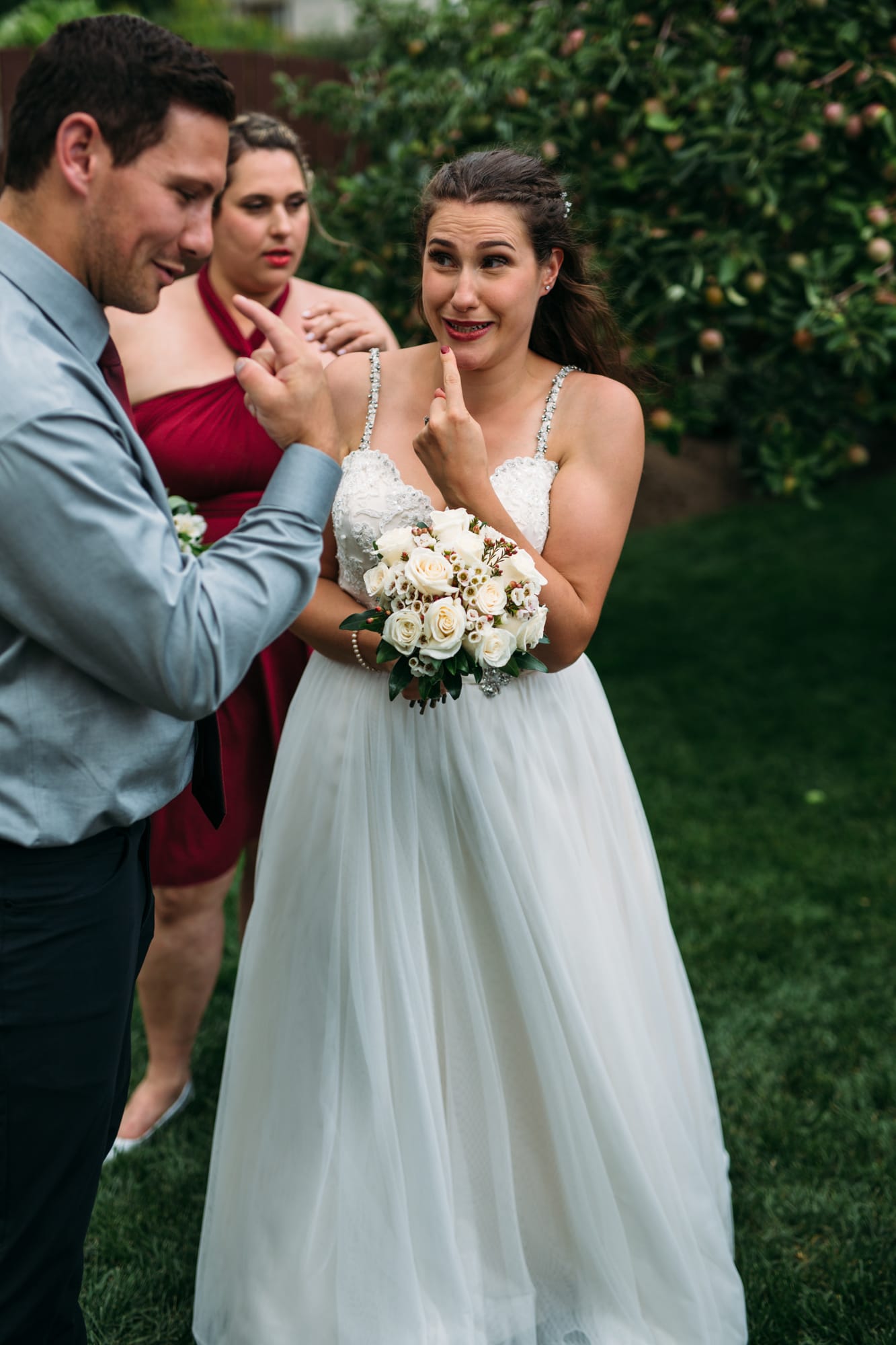 Hannah and Max weddings story frame 18: A sweet private backyard wedding in Kamloops, with family closeness, friend energy, weather and detail moments that make the archive feel alive..