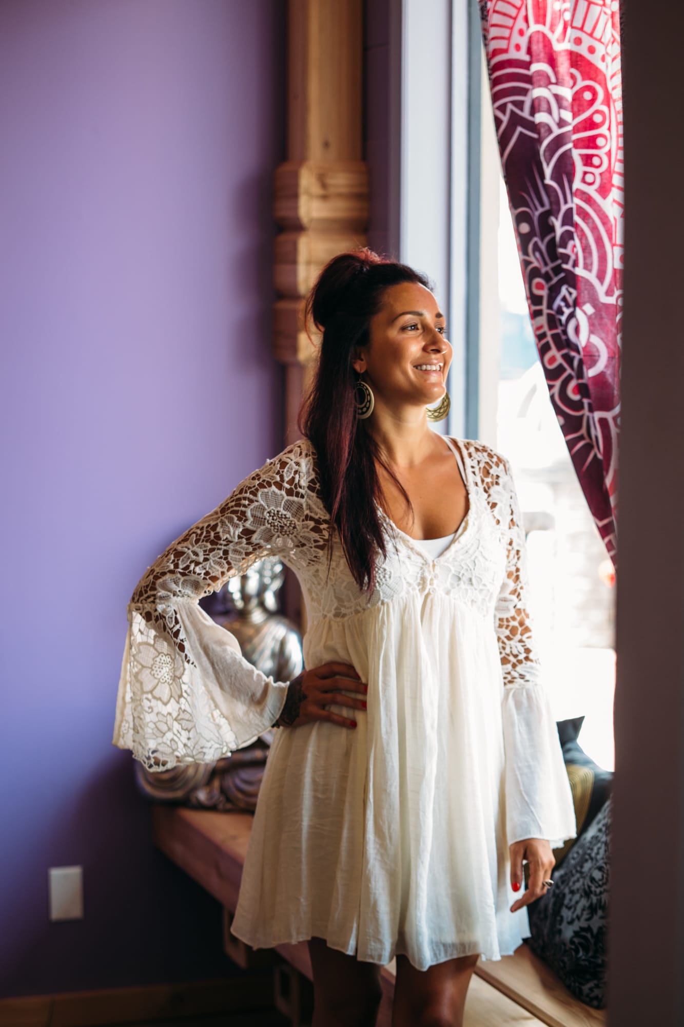Lavender Lotus corporate story frame 11: Wellness brand photography for Lavender Lotus in the Okanagan, with interiors, product details, owner portraits, staff portraits and treatment-room atmosphere for a local wellness business..