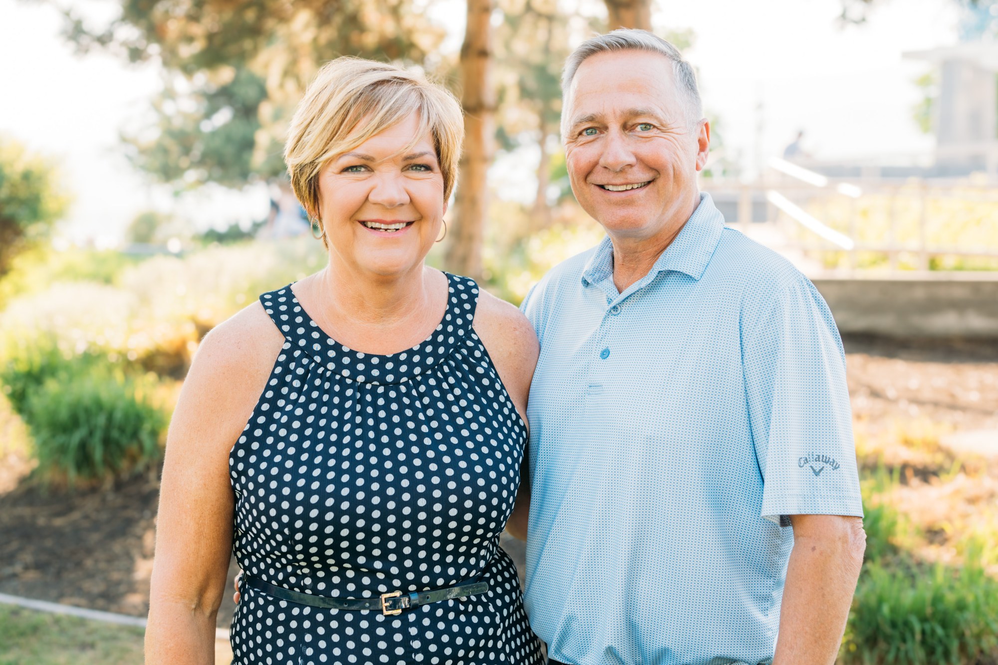 Rosanne and Dean together outdoors for Made in the Shade Okanagan.