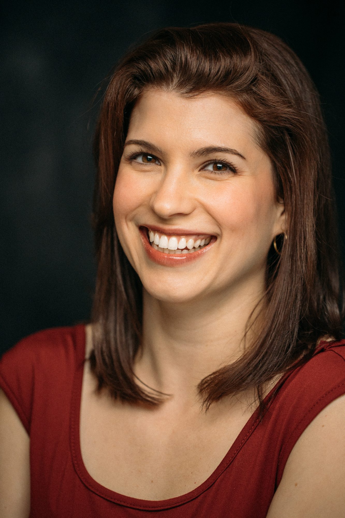 Marie headshot portrait with direct expression