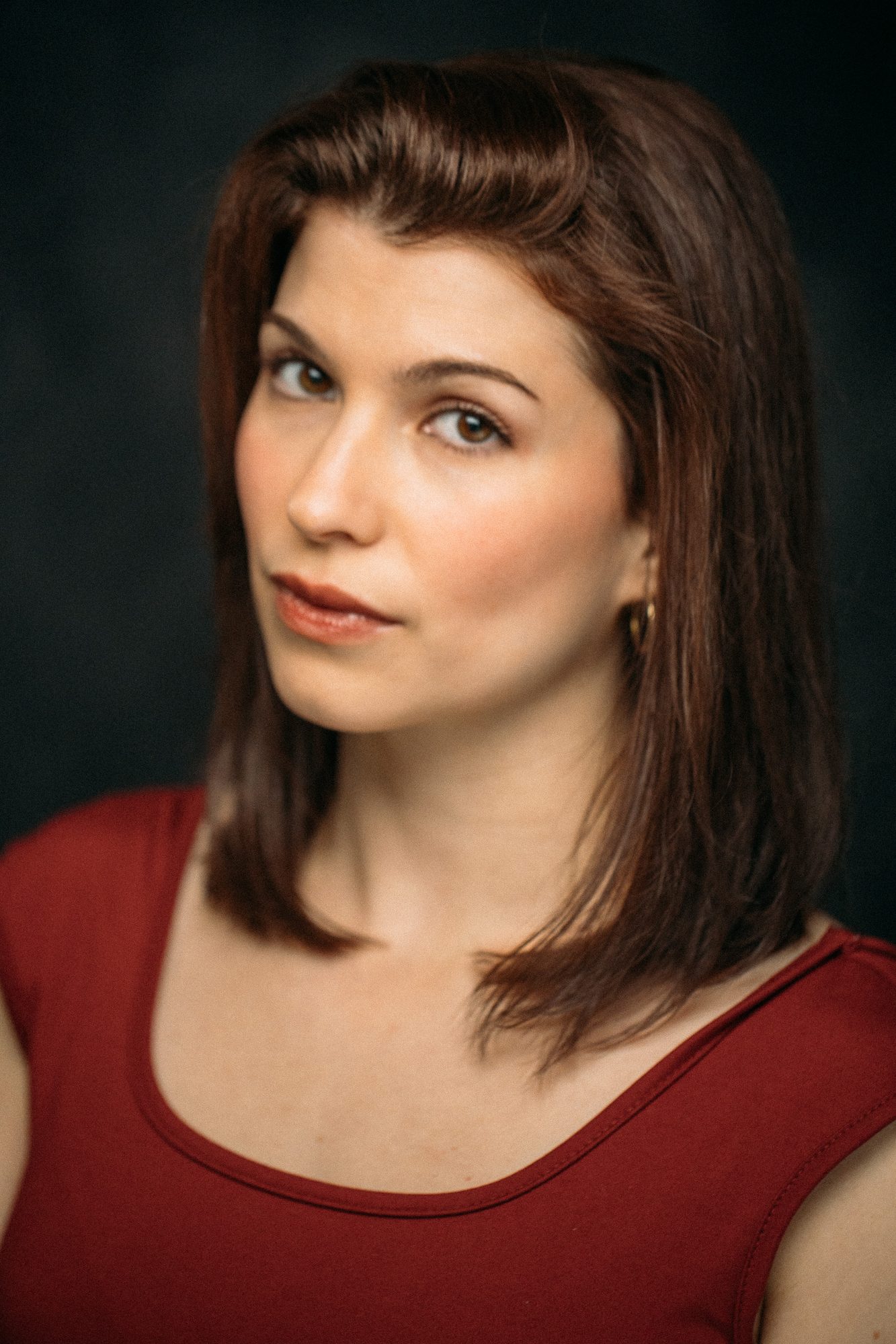 Marie headshot portrait with direct expression
