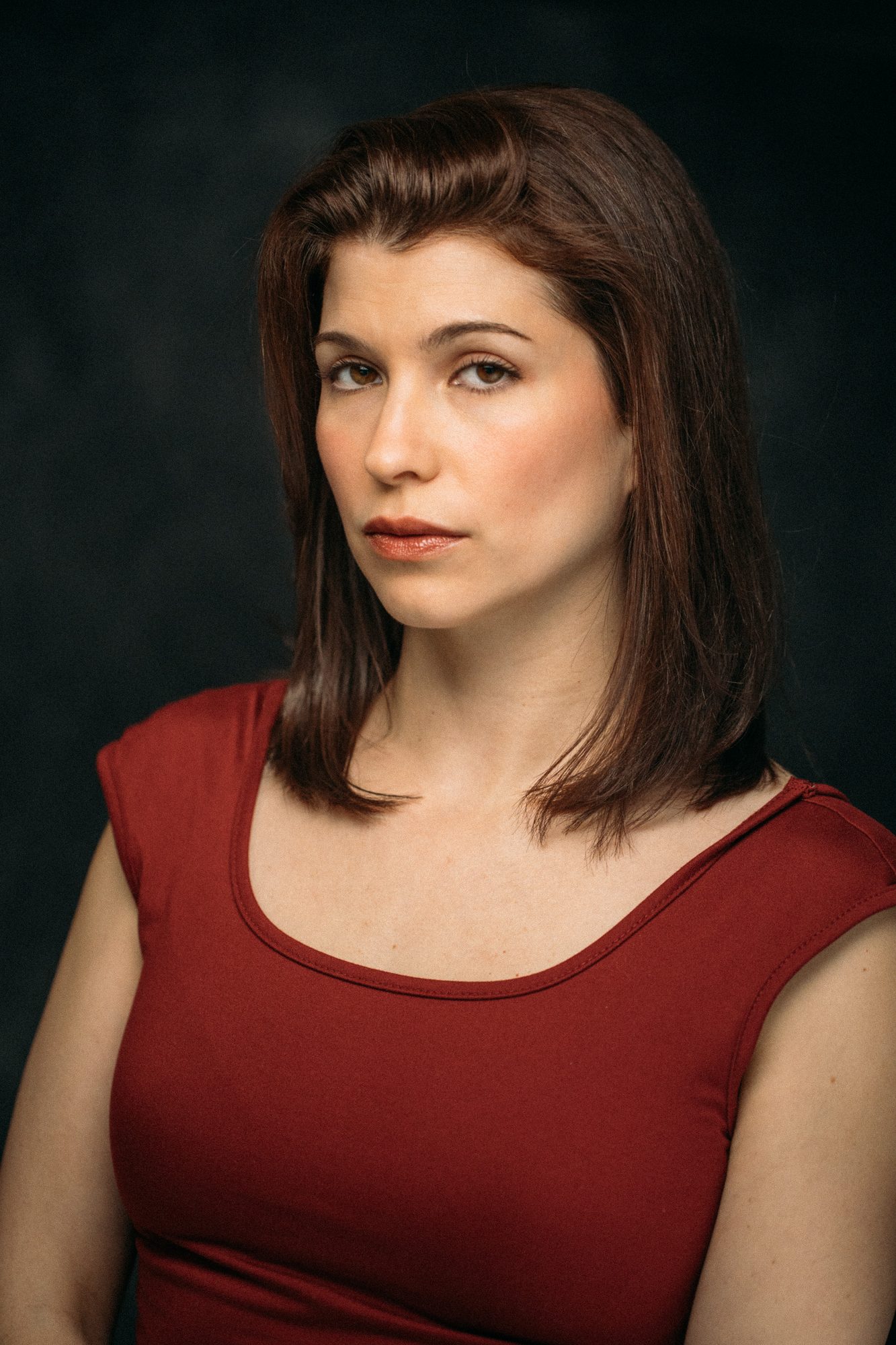 Marie headshot portrait with direct expression