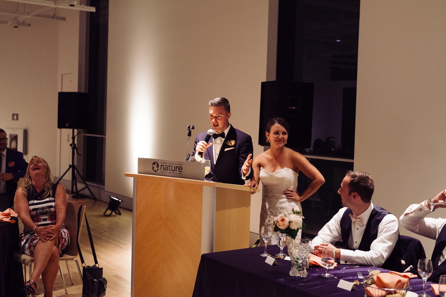 Natalia and Aaron weddings story frame 22: An Ottawa wedding at the Canadian Museum of Nature, with careful family photos, venue views, mutual friends and a story that still reaches back into James' life..