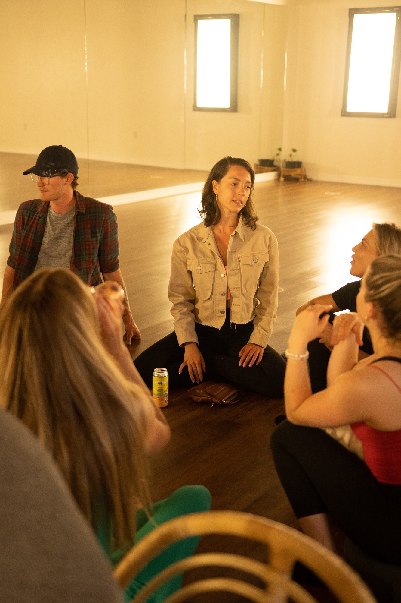 Our Yoga Space Turns Three: Guests seated together in the studio.