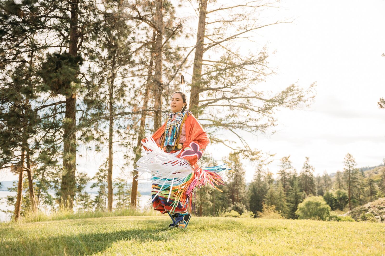 Pala-Neekiki Powwow documentary / travel story frame 1: A documentary/event story with colour, movement, regalia and gathering, held with a quieter image-led tone..