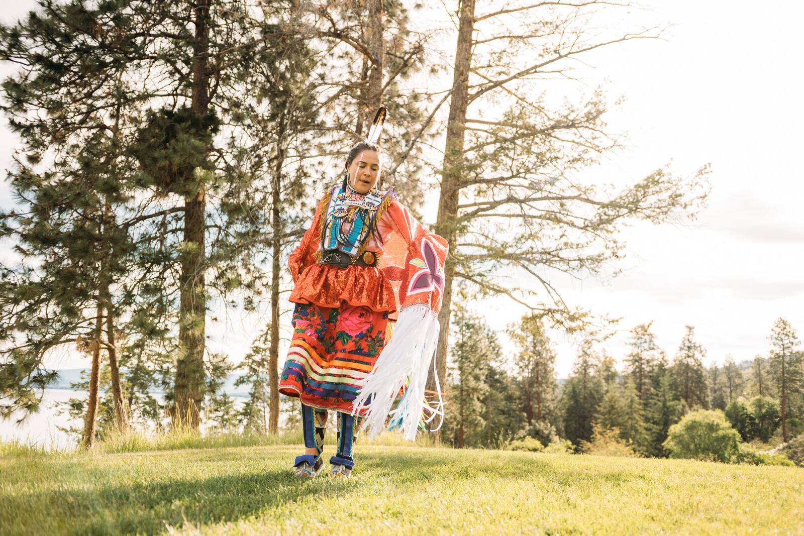 Pala-Neekiki Powwow documentary / travel story frame 2: A documentary/event story with colour, movement, regalia and gathering, held with a quieter image-led tone..