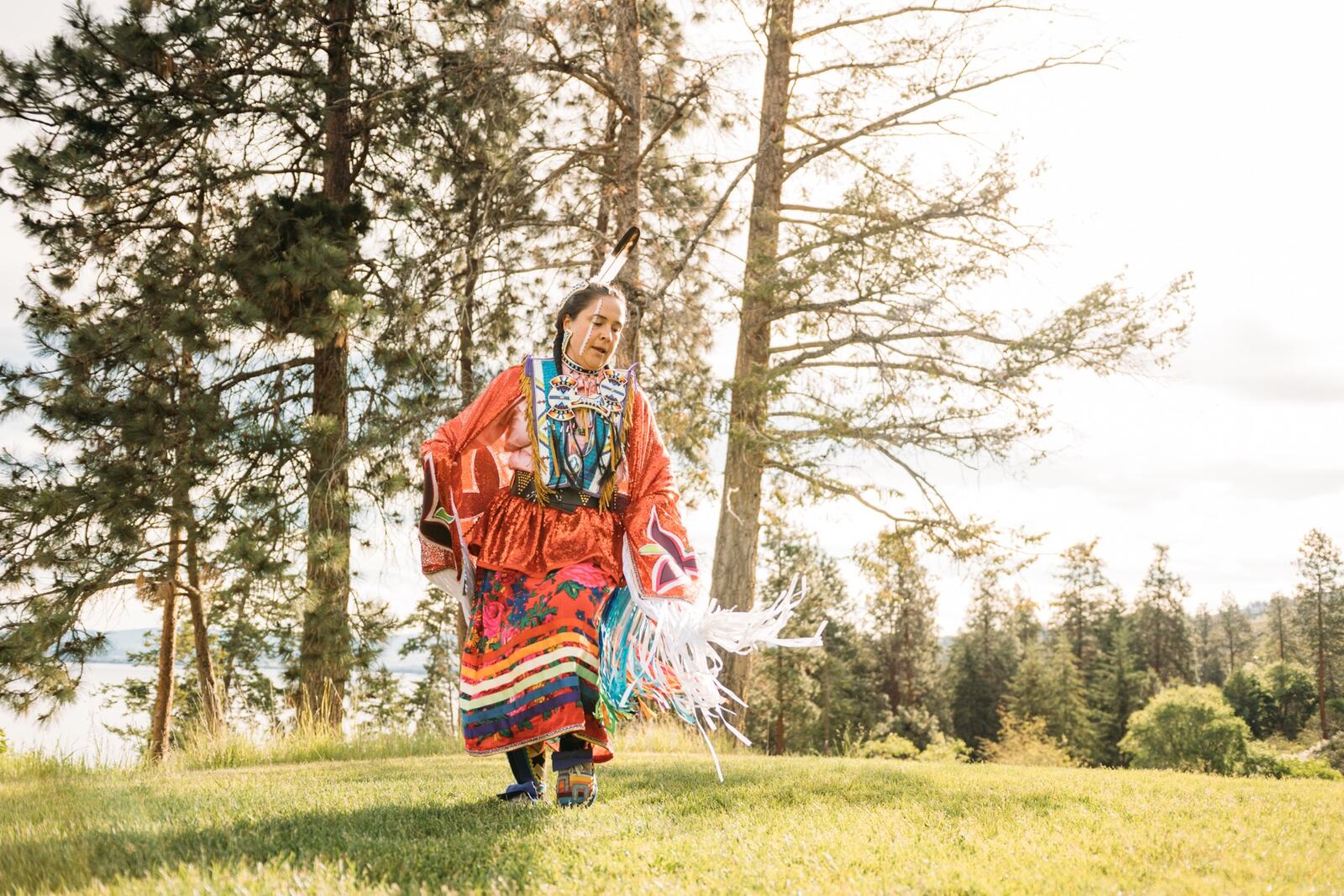 Pala-Neekiki Powwow documentary / travel story frame 3: A documentary/event story with colour, movement, regalia and gathering, held with a quieter image-led tone..