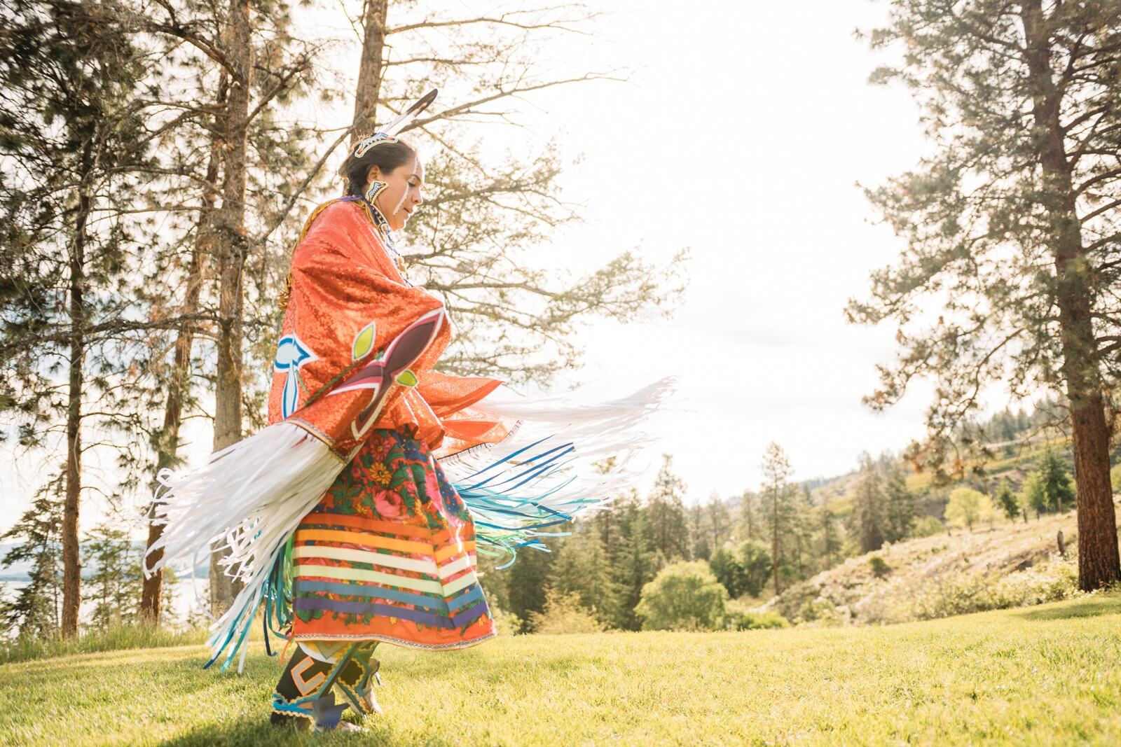 Pala-Neekiki Powwow documentary / travel story frame 8: A documentary/event story with colour, movement, regalia and gathering, held with a quieter image-led tone..