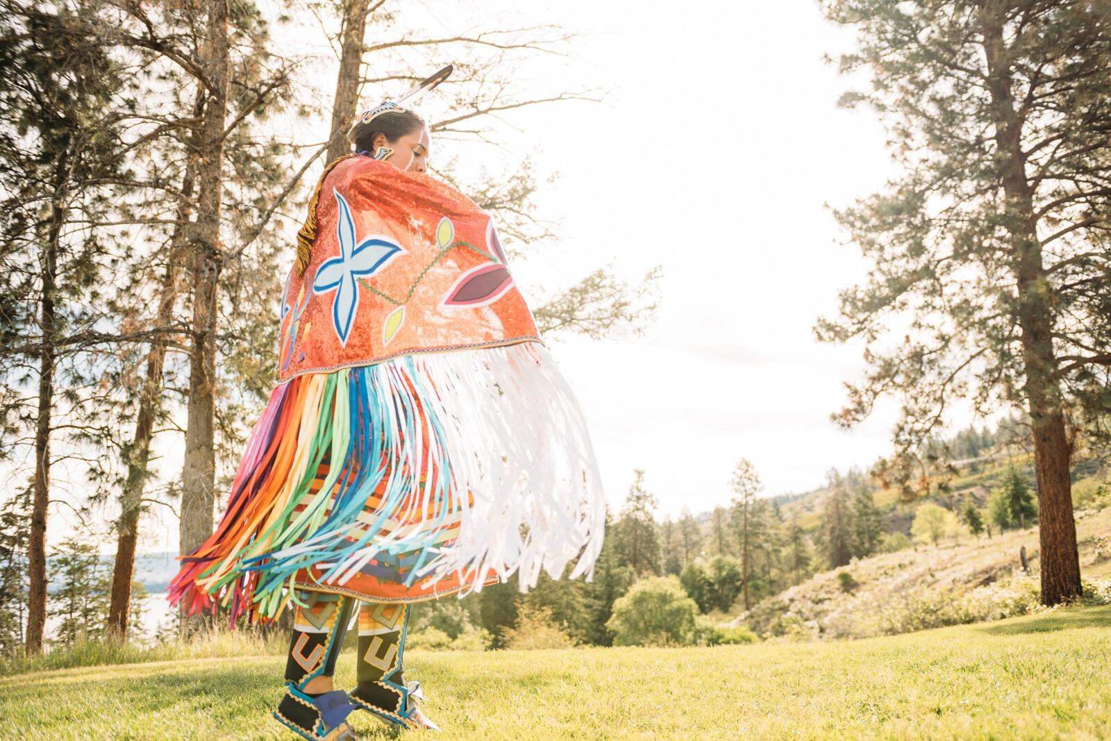 Pala-Neekiki Powwow documentary / travel story frame 9: A documentary/event story with colour, movement, regalia and gathering, held with a quieter image-led tone..