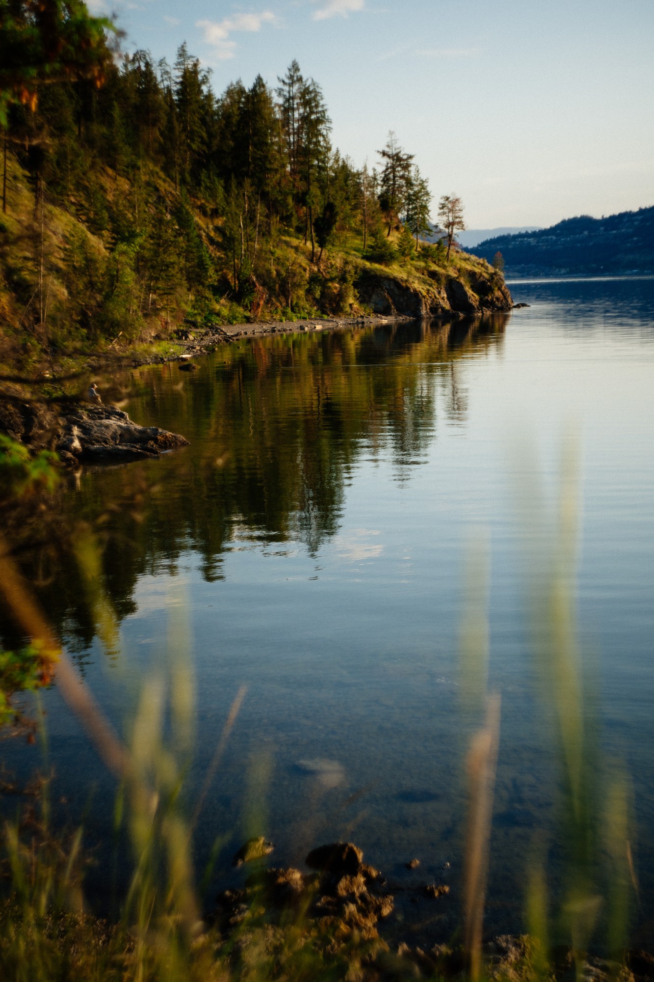 Evening Light at Paul’s Tomb: A shoreline reflection in late light.