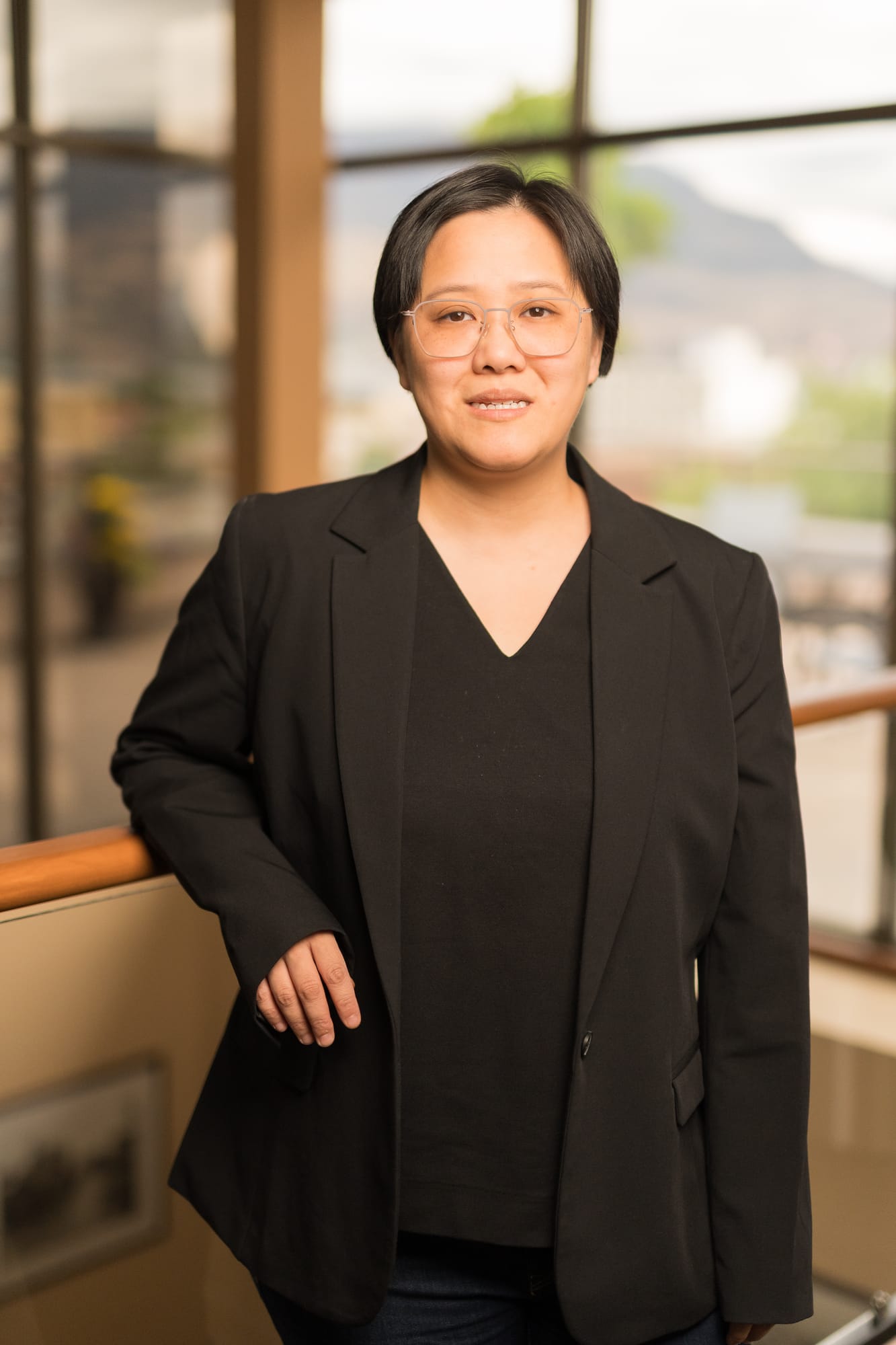 Pushor Mitchell LLP corporate story frame 4: Corporate portraits for Pushor Mitchell LLP in Kelowna, with polished office headshots, approachable legal-team profile images and business photography for a professional law firm..