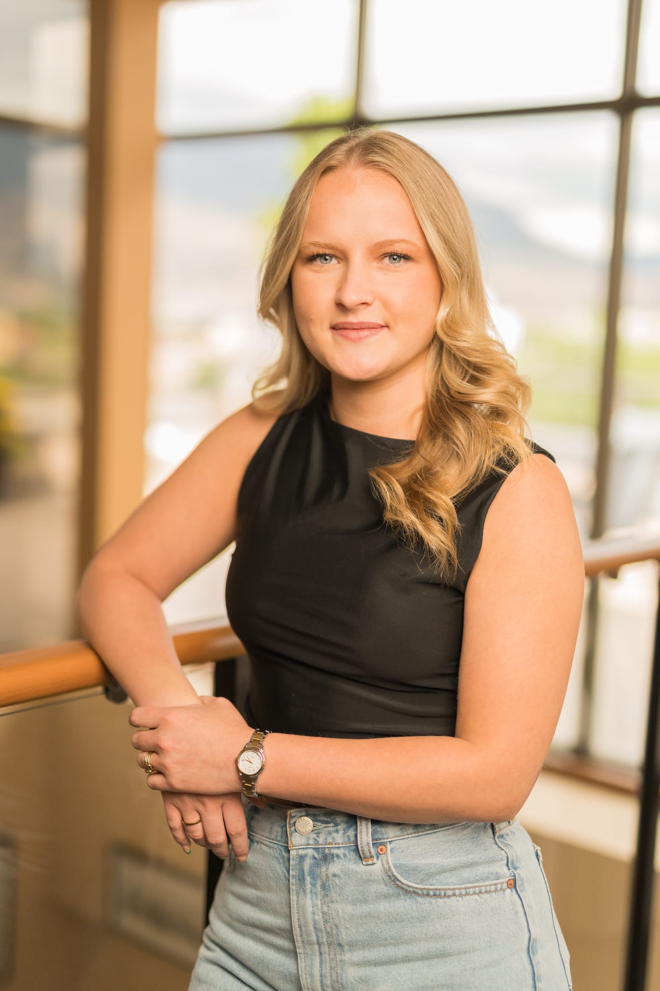 Pushor Mitchell LLP corporate story frame 8: Corporate portraits for Pushor Mitchell LLP in Kelowna, with polished office headshots, approachable legal-team profile images and business photography for a professional law firm..