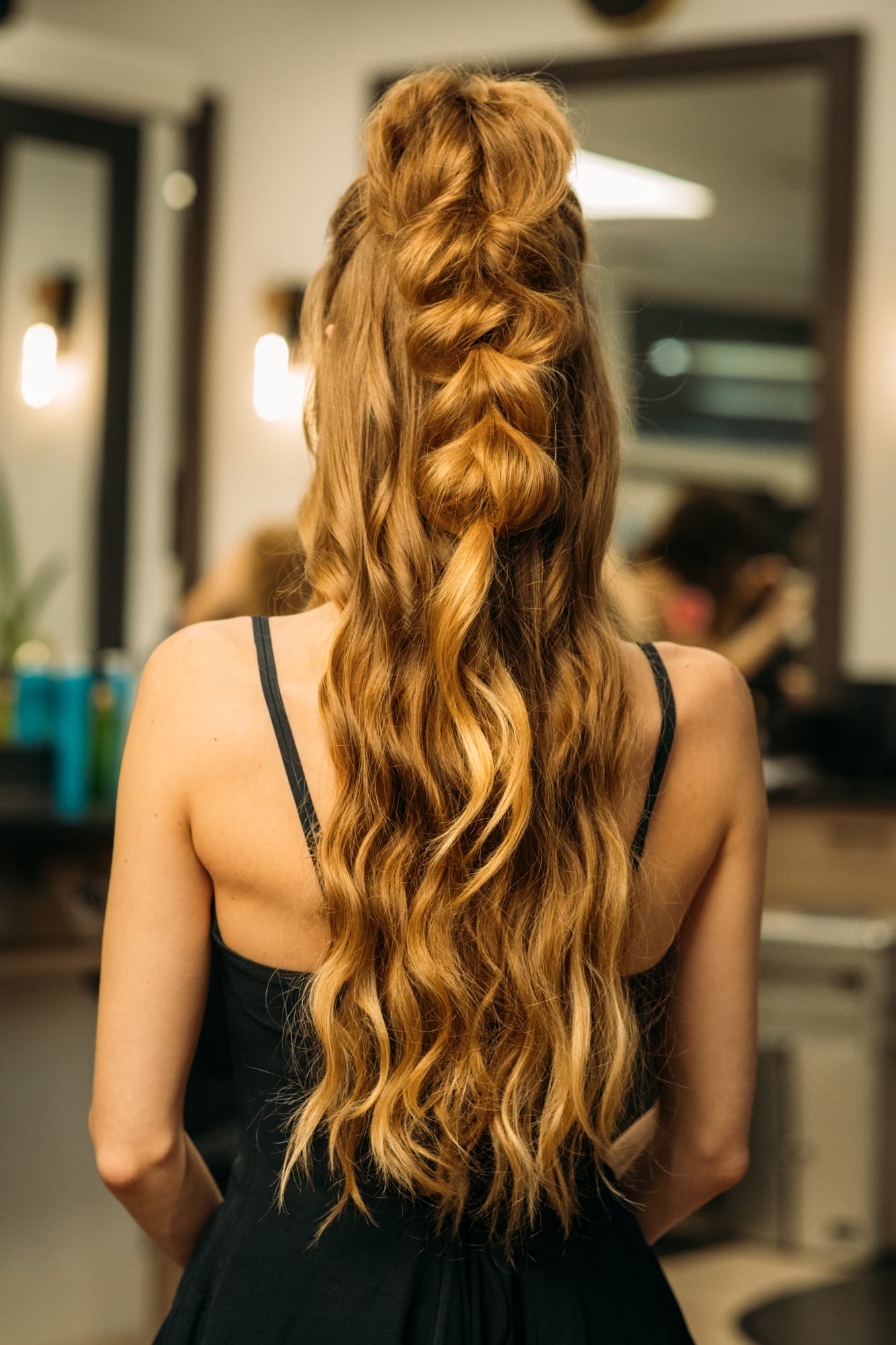 Sass Hair and Diva Den corporate story frame 16: Special-event, prom and grad beauty portraits for Sass Hair and Diva Den in Kelowna, with finished hair, makeup, salon atmosphere and polished vendor images..
