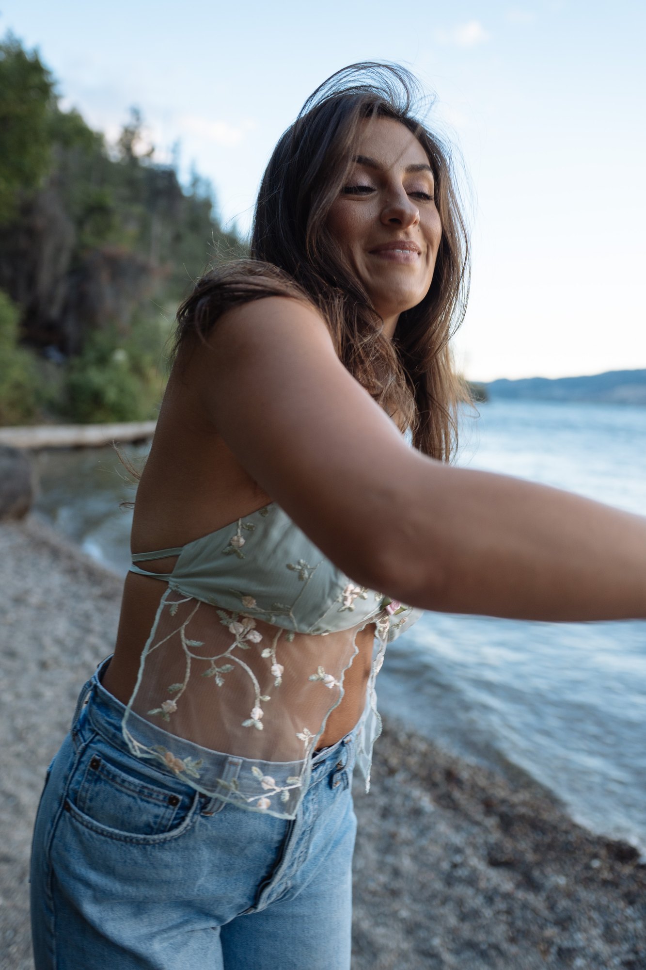 Shatille — a spontaneous smile on the beach