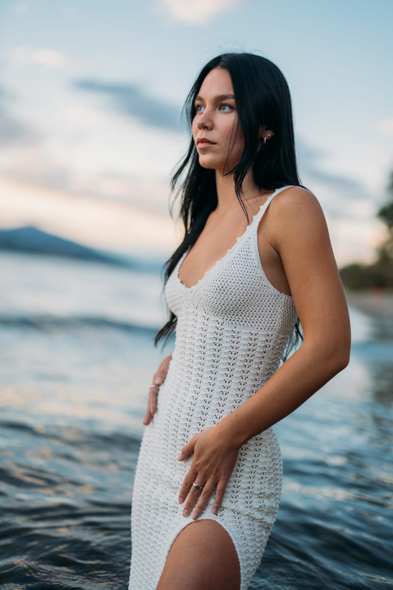 Shaylin by the Lake portraits story frame 12: A large Okanagan portrait session with water, green shade, outfit changes and a strong sense of place.