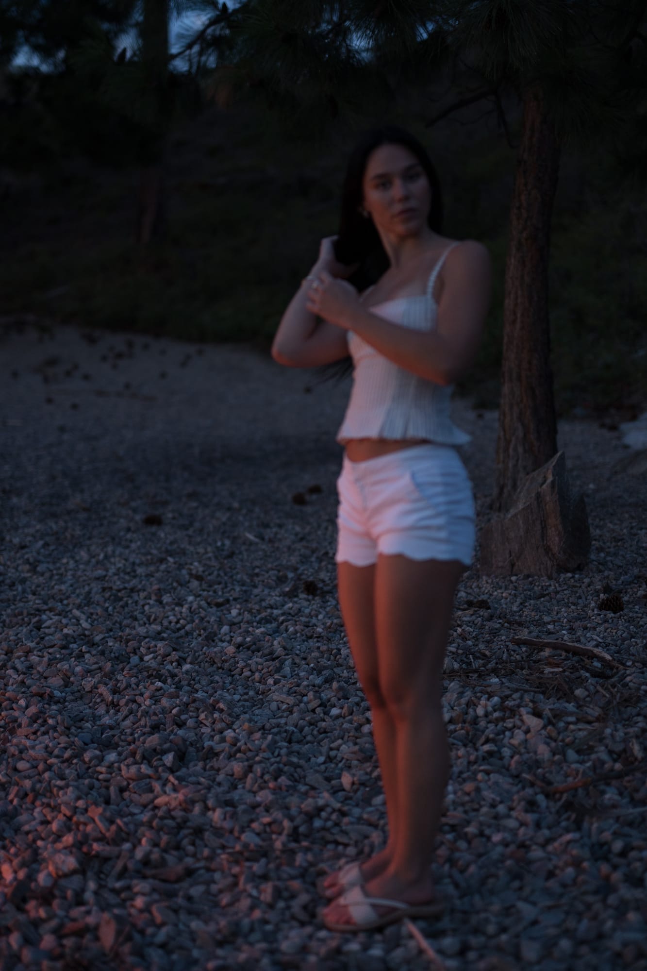 Shaylin by the Lake portraits story frame 29: A large Okanagan portrait session with water, green shade, outfit changes and a strong sense of place.