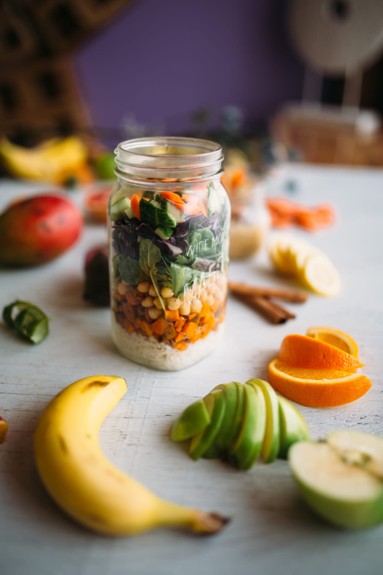 Smudge Noshery corporate story frame 26: Food and hospitality brand photography for Smudge Noshery in Salmon Arm, BC, with colourful flatlays, smoothies, bowls, cafe details and commercial product images for a local restaurant..