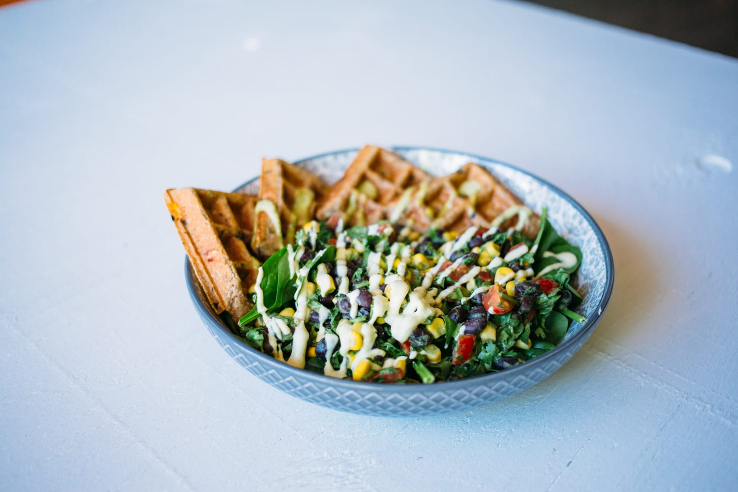 Smudge Noshery corporate story frame 28: Food and hospitality brand photography for Smudge Noshery in Salmon Arm, BC, with colourful flatlays, smoothies, bowls, cafe details and commercial product images for a local restaurant..
