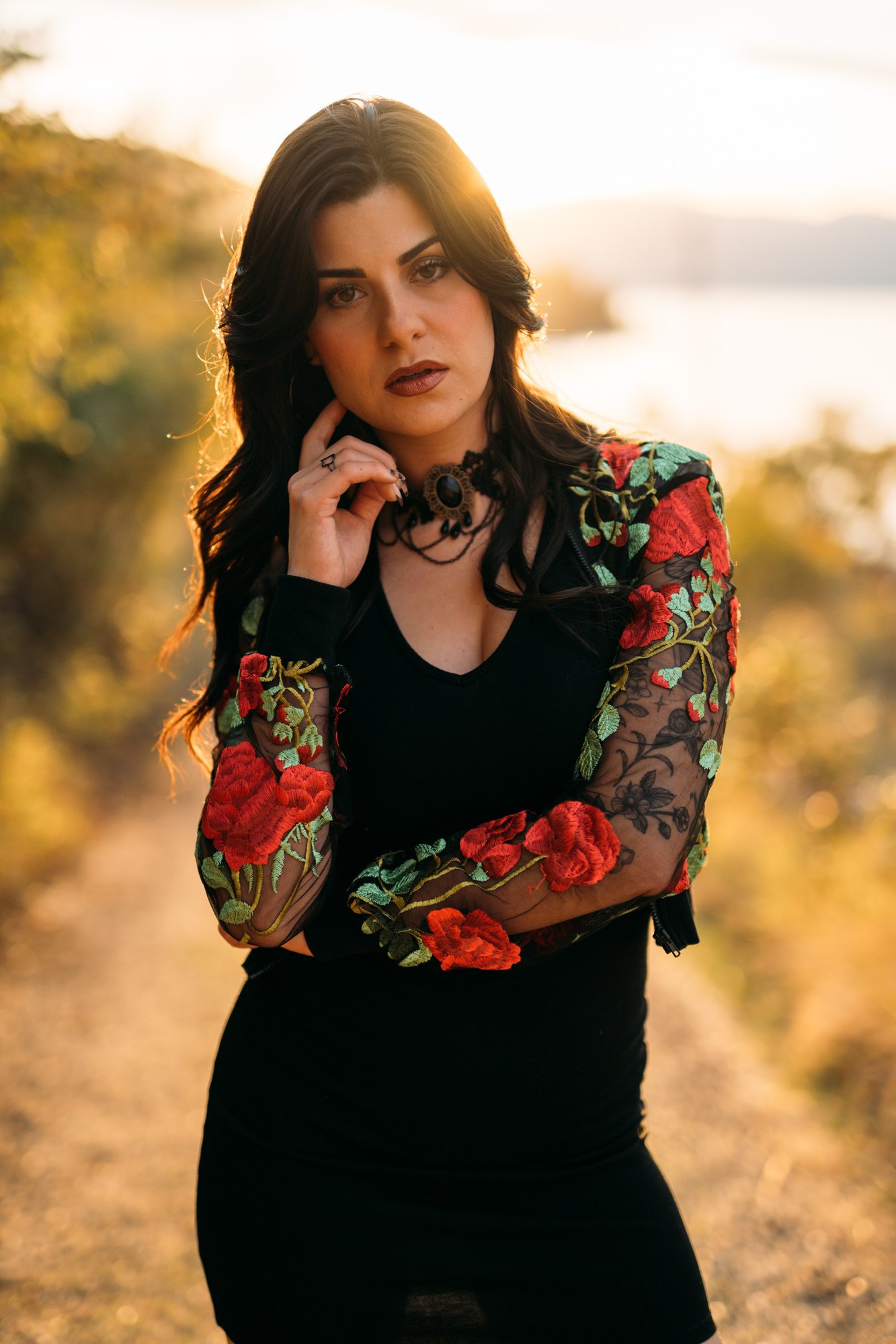 Sophia — direct portrait in the warm backlight