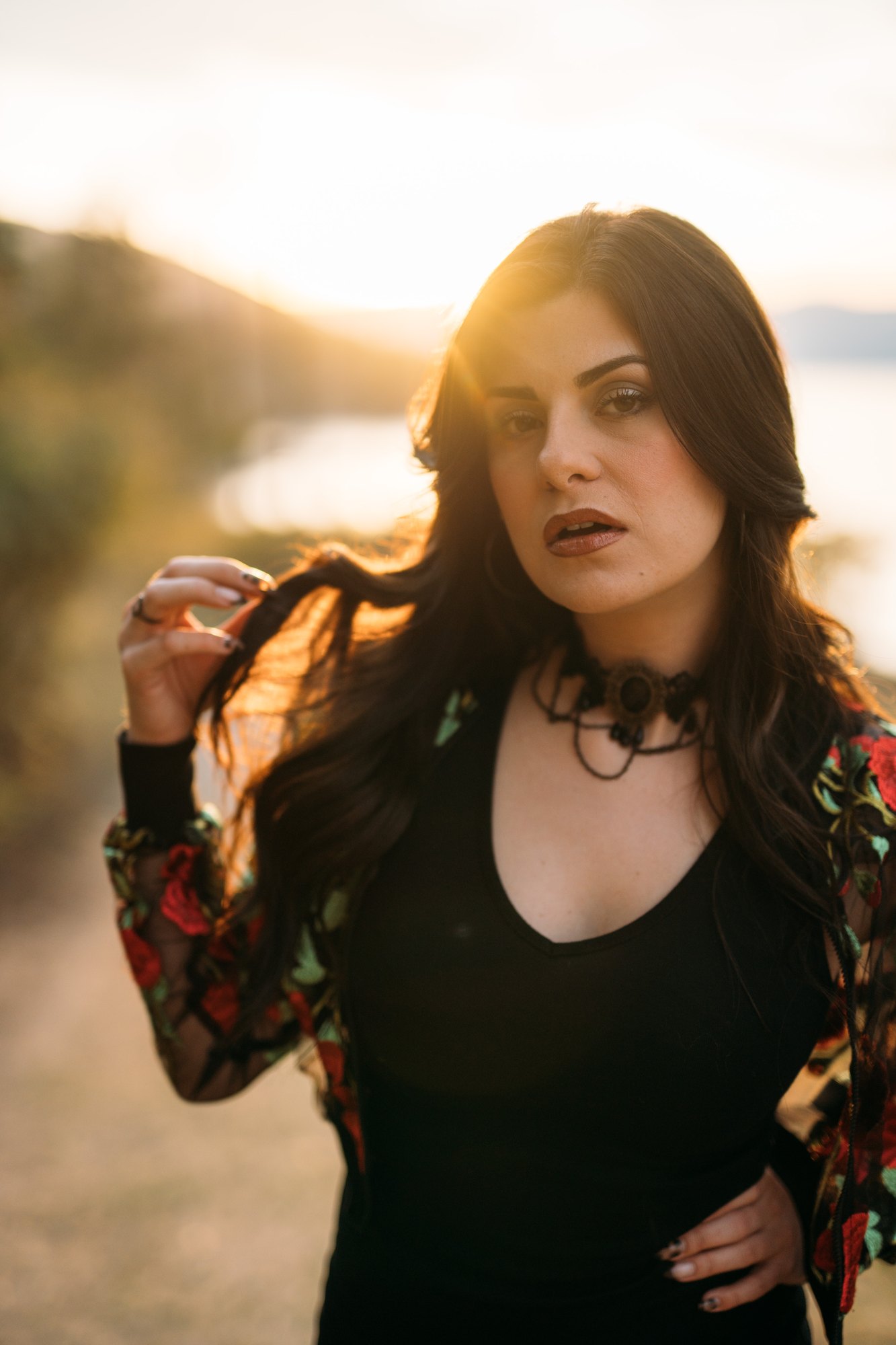 Sophia — turning towards the last light on the trail