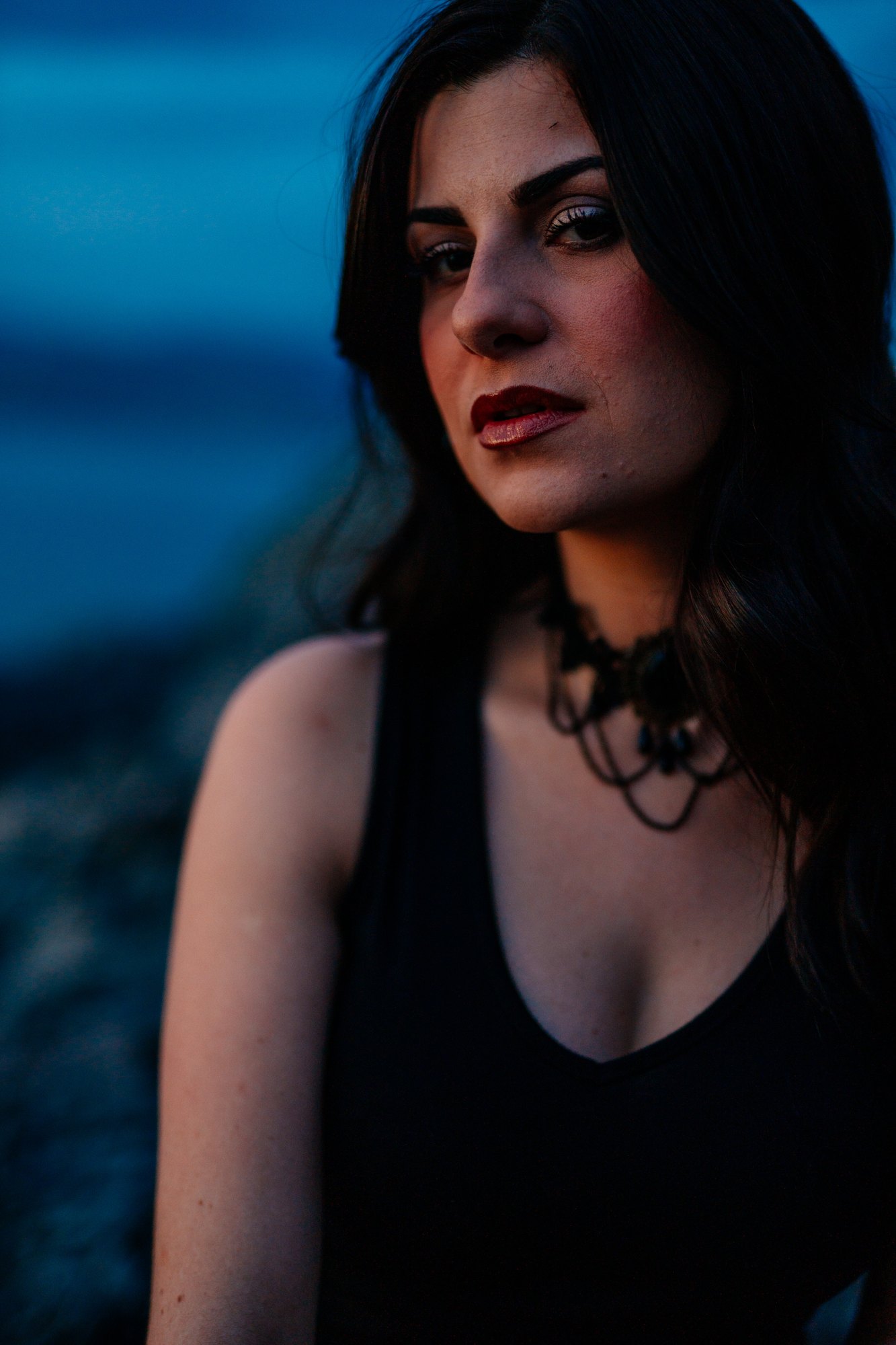 Sophia — quiet close portrait after sunset