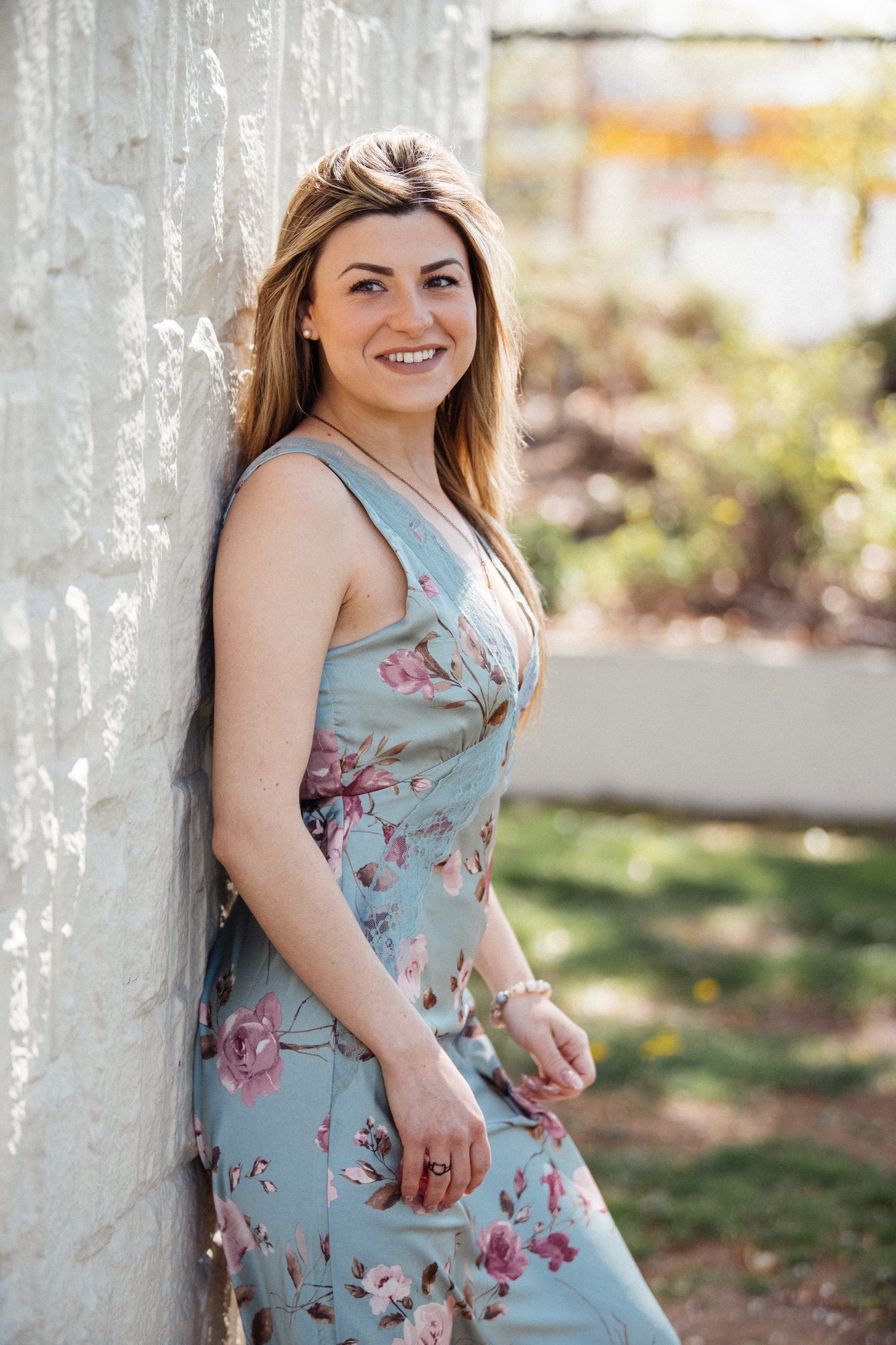 Sophia — a candid smile in the spring sunshine