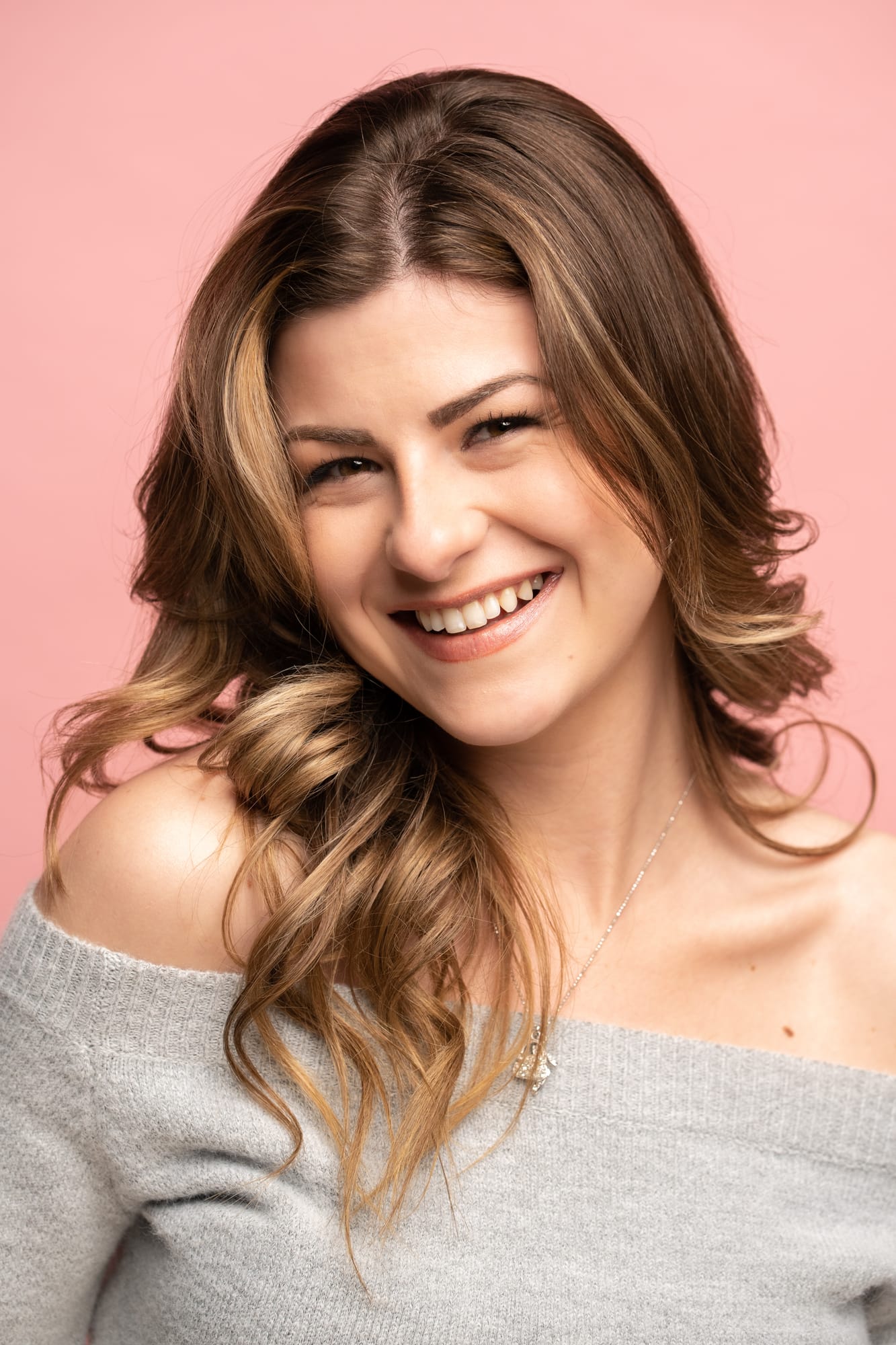 The Barbershoppe / Diva Den Bridal Formals corporate story frame 38: Collaborative bridal-formal brand photography for The Barbershoppe and Diva Den Day Spa at Kelowna Film Studios, with hair, makeup, formal looks, studio portraits and campaign-ready beauty imagery..