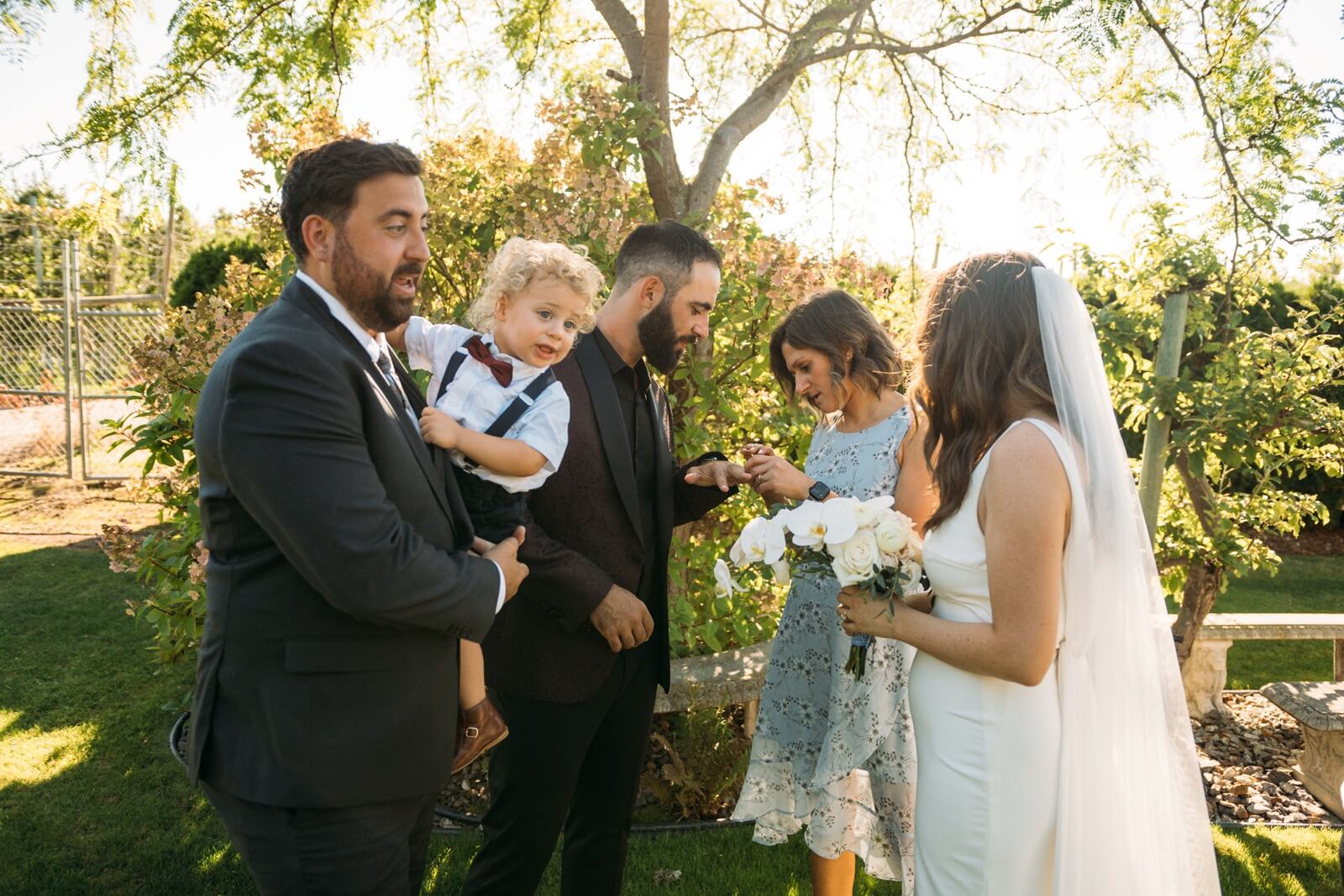 Vanessa and Sep weddings story frame 3: A Kelowna wedding moving from A Touch of English to Belgo Wedding Chapel, Scenic Canyon Park portraits, and a Bernie's Supper Club reception..