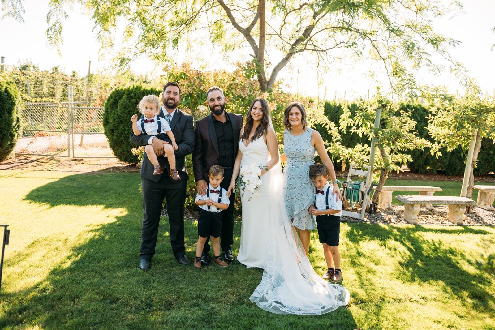 Vanessa and Sep weddings story frame 9: A Kelowna wedding moving from A Touch of English to Belgo Wedding Chapel, Scenic Canyon Park portraits, and a Bernie's Supper Club reception..