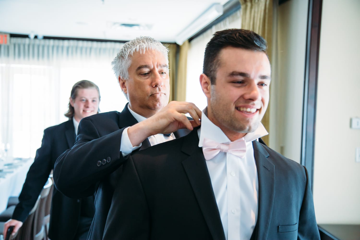 Vesta and Chris weddings story frame 4: A West Vancouver wedding at Capilano Golf and Country Club, with Iranian and Scottish family details, formal club atmosphere, dresses and kilts..