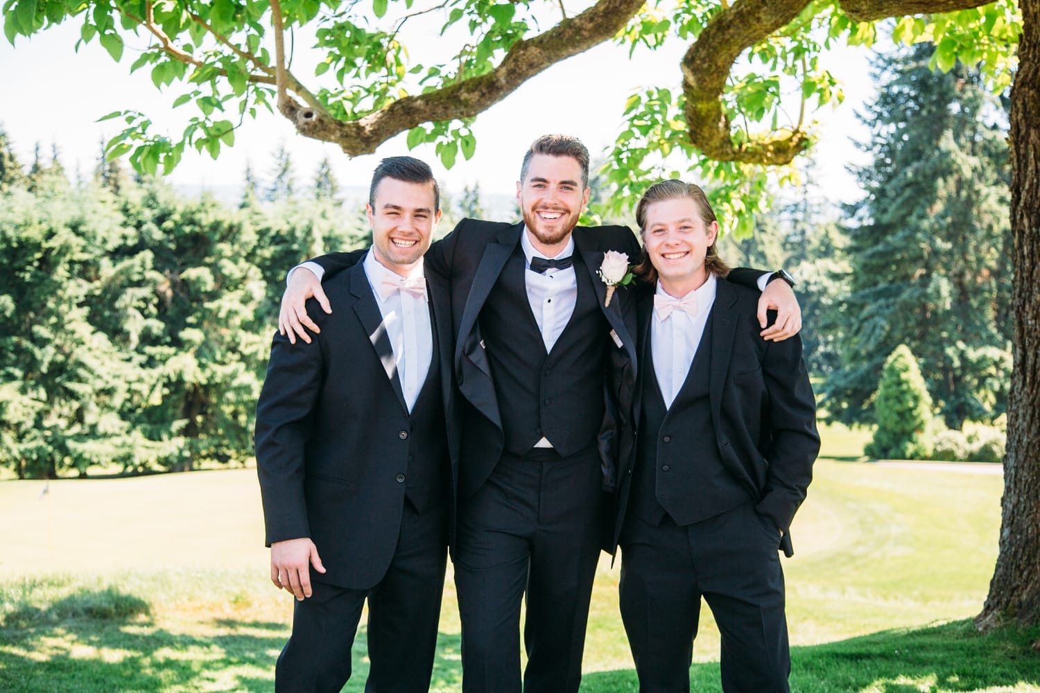 Vesta and Chris weddings story frame 5: A West Vancouver wedding at Capilano Golf and Country Club, with Iranian and Scottish family details, formal club atmosphere, dresses and kilts..